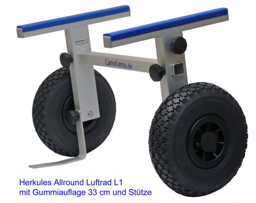 Preview: Herkules Allround Luftrad Auflageholme Gummi 33 cm